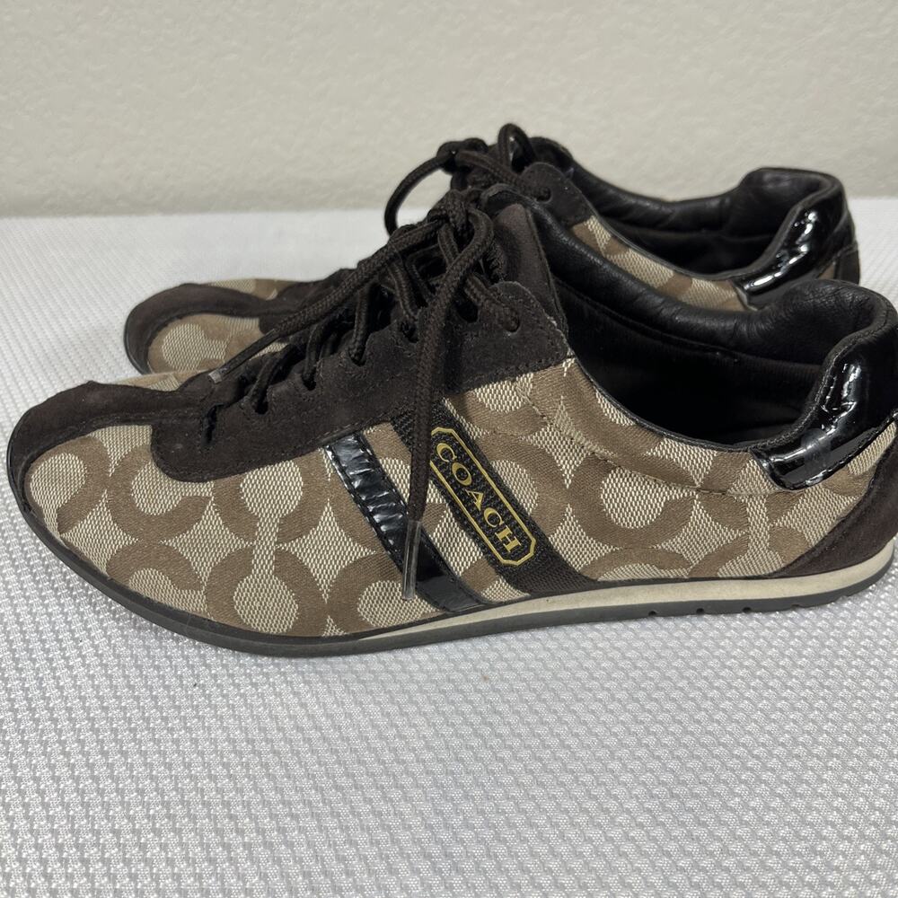 COACH KATHLEEN Brown Classic Women’s Sneakers Size‎ 6.5M - Picture 6 of 12